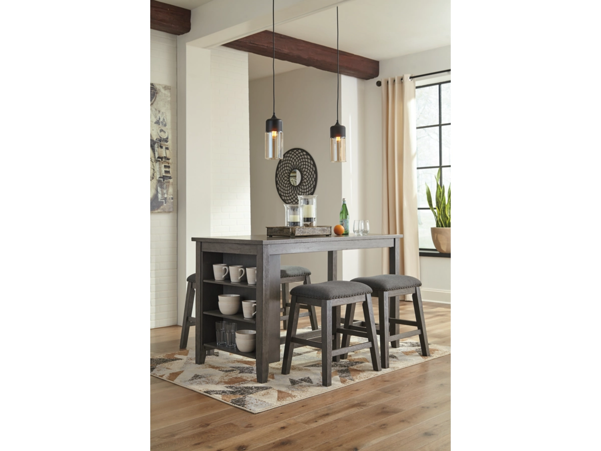 Caitbrook Counter Height Dining Table and 4 Barstools