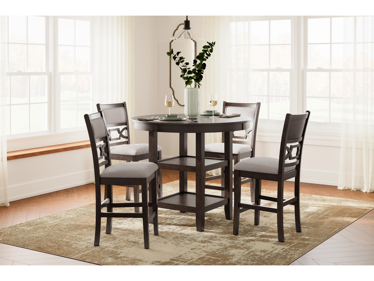 Erinberg Counter Height Dining Table and 4 Barstools