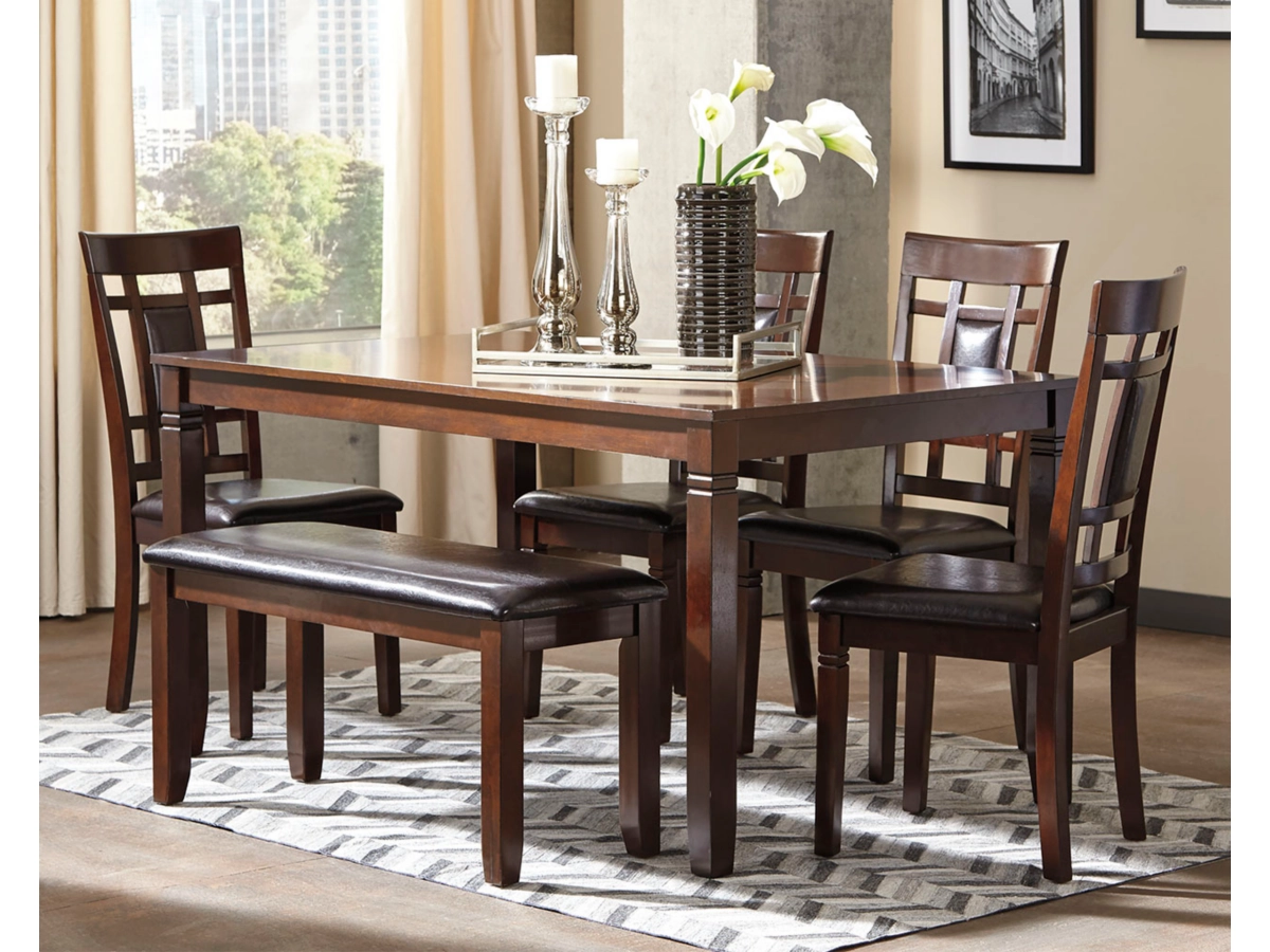 sBennox Dining Table and 4 Chairs and Bench